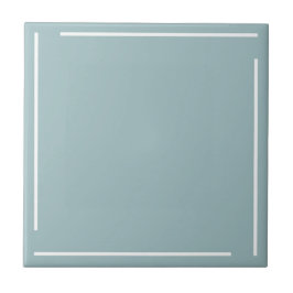 Trendy Geometrisch Minimalistisch Stofblauw Tegeltje