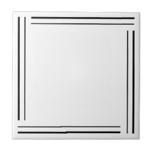 Trendy Geometrisch Minimalistisch Zwart en Wit