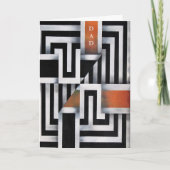 Trendy Geometrisch Vaderdag Kaart (Voorkant)
