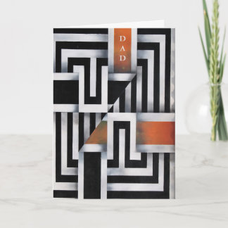 Trendy Geometrisch Vaderdag Kaart