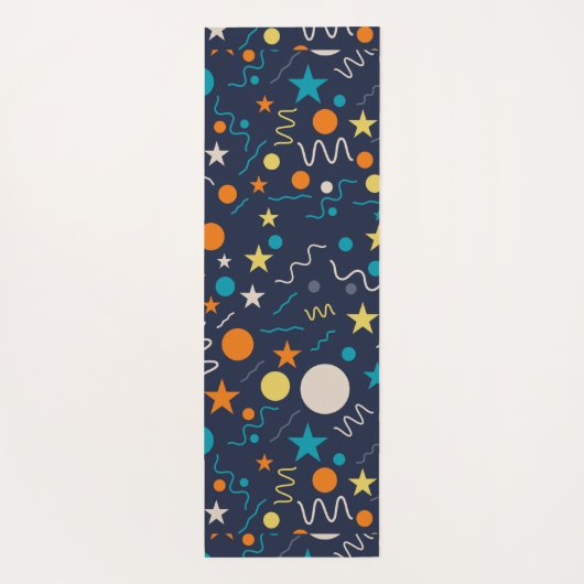 trendy geometrisch yogamat (Achterkant)