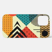 Trendy geometrische elementen, retro stijl. Case-Mate iPhone case (Achterkant (horizontaal))