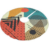 Trendy geometrische elementen, retro stijl. kerstboom rok (Gekanteld)