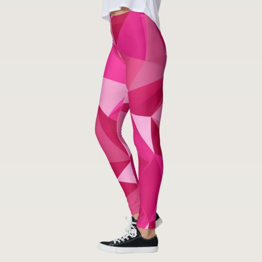 Trendy geometrische halftoonafdruk leggings (Links)