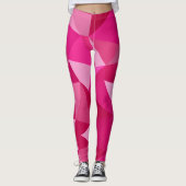 Trendy geometrische halftoonafdruk leggings (Voorkant)