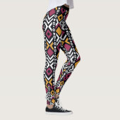 Trendy geometrische kleurrijke blokken leggings (Rechts)