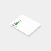 Trendy Geometrische Kleurrijke Boom Vrolijk Kerstf Post-it® Notes (Schuin)