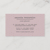 Trendy geometrische penseelstreken Collage Busines Visitekaartje (Achterkant)