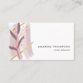 Trendy geometrische penseelstreken Collage Busines Visitekaartje (Voorkant)