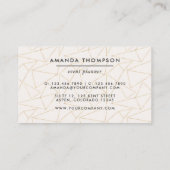 Trendy geometrische penseelstreken Collage Busines Visitekaartje (Achterkant)