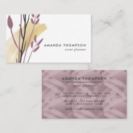 Trendy geometrische penseelstreken collage visitekaartje