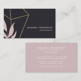 Trendy geometrische penseelstreken collage Zakelij Visitekaartje