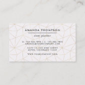 Trendy geometrische penseelstreken visitekaartje (Achterkant)