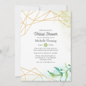 Trendy geometrische Virtual Baby of Vrijgezellenfe Kaart (Voorkant)