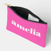 Trendy gepersonaliseerd Hot Pink Etui (Open)
