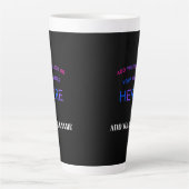 Trendy  Gepersonaliseerd Merk Logo Latte Mok (Voorkant)