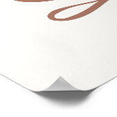 Trendy gepersonaliseerd Vrijgezellenfeest welkomst Poster (Hoek)