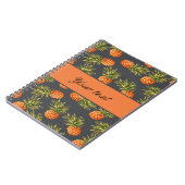 Trendy Gepersonaliseerde Ananas Notitieboek (Linkerzijde)