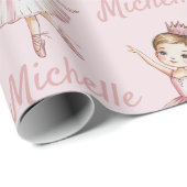Trendy gepersonaliseerde ballet balletdanseres     cadeaupapier (Rol Hoek)