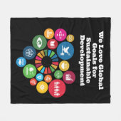 Trendy gepersonaliseerde cadeaus fleece deken (Voorkant (Horizontaal))