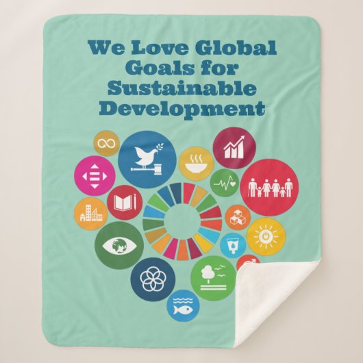 Trendy gepersonaliseerde cadeaus sherpa deken (Voorkant)