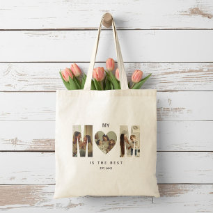 Trendy Gepersonaliseerde Foto MOM Hart Tas