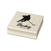 Trendy gepersonaliseerde hockey speler naam rubberstempel (Stempel)