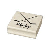 Trendy gepersonaliseerde hockey speler naam rubberstempel (Stempel)