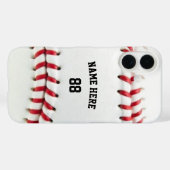 Trendy Gepersonaliseerde Honkbal Naam en Nummer Case-Mate iPhone Case (Achterkant (horizontaal))