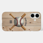 Trendy gepersonaliseerde honkbal naam en nummer ho Case-Mate iPhone case (Achterkant (horizontaal))
