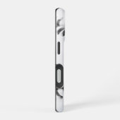 Trendy Gepersonaliseerde Honkbal Naam en Nummer iPhone 16 Hoesje (Rechterkant)