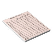 Trendy gepersonaliseerde maandelijkse Bill Tracker Notitieblok (Schuin)