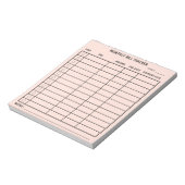 Trendy gepersonaliseerde maandelijkse Bill Tracker Notitieblok (Linkerzijde)