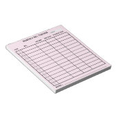 Trendy gepersonaliseerde maandelijkse Bill Tracker Notitieblok (Schuin)