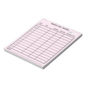 Trendy gepersonaliseerde maandelijkse Bill Tracker Notitieblok (Linkerzijde)