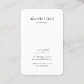 Trendy gepersonaliseerde moderne elegante monogram visitekaartje (Achterkant)