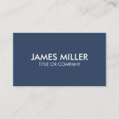 Trendy Gepersonaliseerde Moderne Luxe Wit en Blauw Visitekaartje (Voorkant)