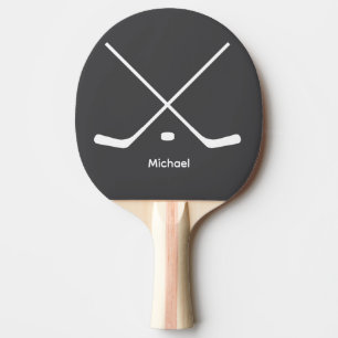 Trendy Gepersonaliseerde Naam Hockey Sticks en Puc Tafeltennisbatje