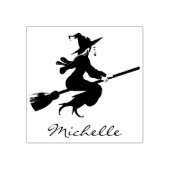 Trendy Gepersonaliseerde Naam Schattigee heks Hall Rubberstempel (Afrduk)