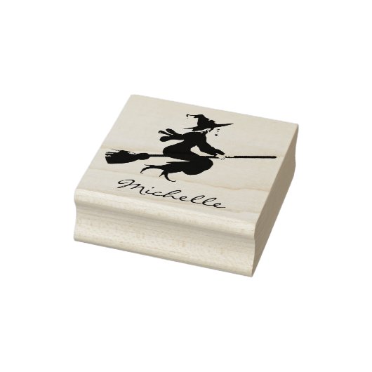 Trendy Gepersonaliseerde Naam Schattigee heks Hall Rubberstempel (Stempel)