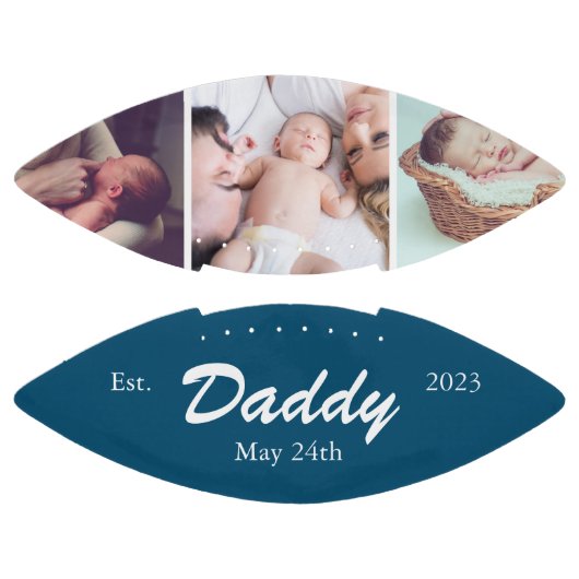 Trendy gepersonaliseerde nieuwe papa vader american football (Panelen)
