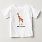 Trendy gepersonaliseerde safari dier cute Giraffe (Voorkant)