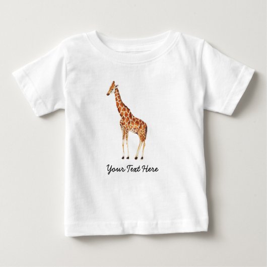 Trendy gepersonaliseerde safari dier cute Giraffe (Voorkant)