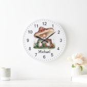 Trendy gepersonaliseerde Schattigee Happy Frog en  Grote Klok (Huis)