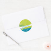 TRENDY GEPERSONALISEERDE STICKER :: Funky Flower 1 (Envelop)
