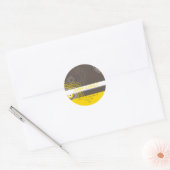 TRENDY GEPERSONALISEERDE STICKER :: funky flower 7 (Envelop)