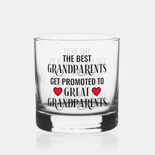 Trendy gepromoveerd naar grootouders whisky glas (Voorkant)