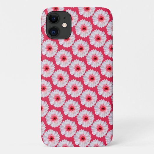 Trendy Gerbera Daisy Pattern on Pink Case-Mate iPhone Case (Achterkant)