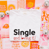 Trendy geschenken Single Love Schattige Anti-Valen T-shirt