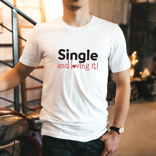 Trendy geschenken Single Love Schattige Anti-Valen T-shirt